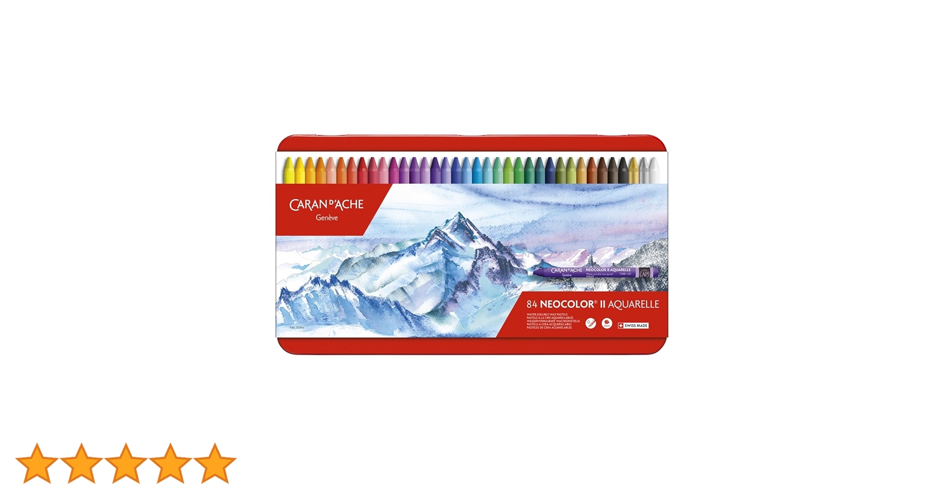 Caran d'Ache Classic Neocolor II Water-Soluble Pastels, 84